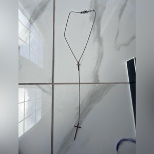Sterling silver cross necklace
